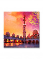 Abstract Painting Wall Art Canvas Pink 80x80centimeter