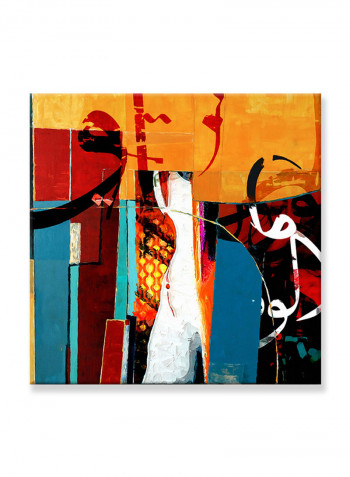Abstract Painting Wall Art Canvas Brown 80x80centimeter