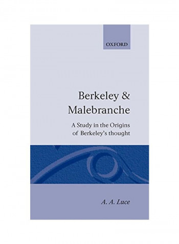 Berkeley & Malebranche - A Study in the Origins of Berkeley's Thought Hardcover
