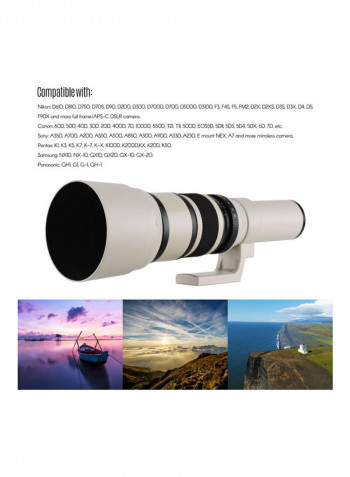 F6.3 Telephoto Zoom Lens Beige/Black