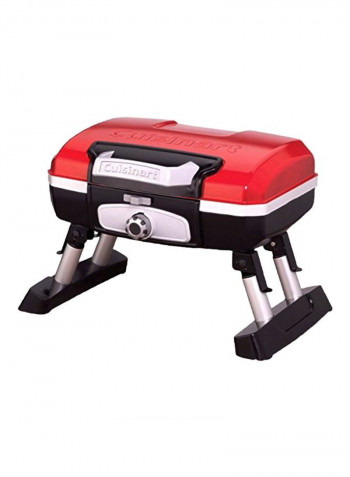 Portable Tabletop Gas Grill Red/Black