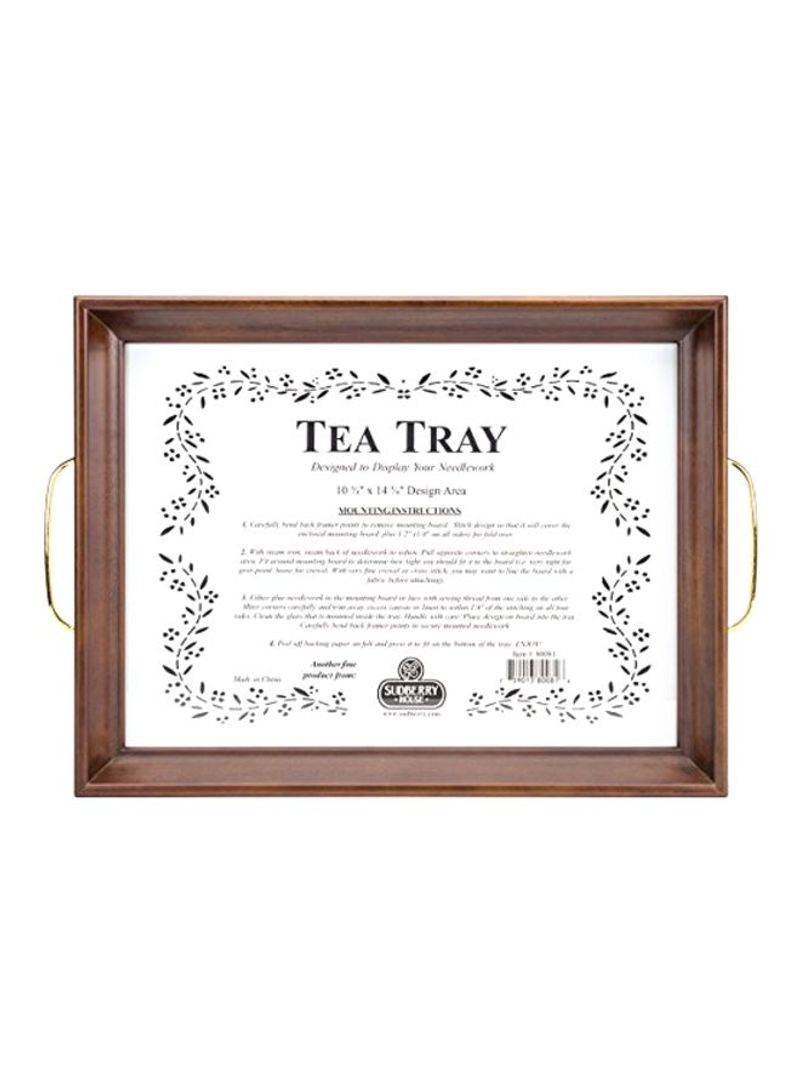 Tea Tray Mahogany 13x17inch