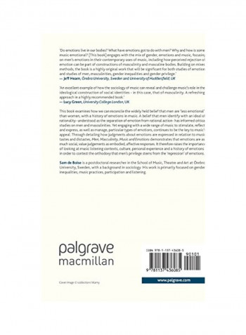 Men, Masculinity, Music And Emotions Hardcover