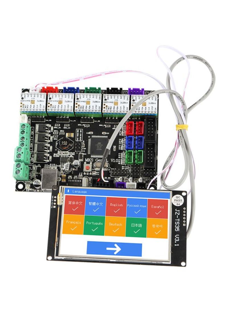 Wi-Fi Touchscreen With MKS GEN L Motherboard And TMC2209 V2.0 Driver For 3D Printer Blue/Red/Green