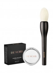 Invisible Mattifier With Kabuki Brush White/Black
