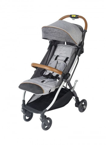 Lightweight Stroller - Portable Folding Pushchair - Grey