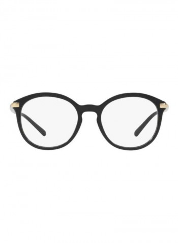 Round Eyeglasses Frame - Lens Size: 52 mm للنساء