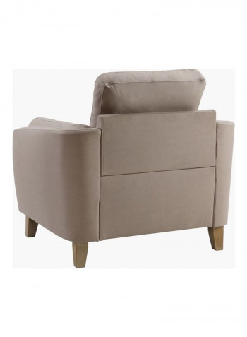 1-Seater Sofa Beige 99 x 88cm