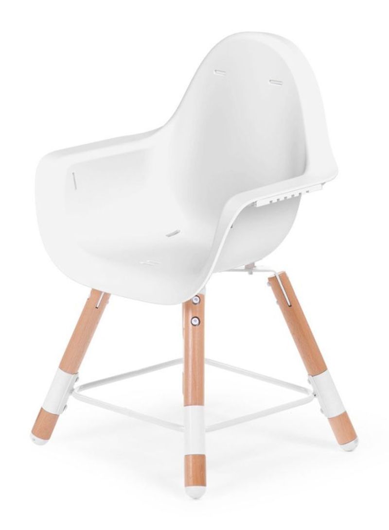 Evolu 2 Adjustable High Chair - White/Natural