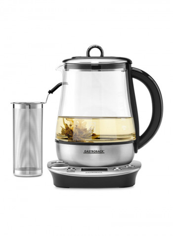 Electric Tea Maker 1.5L 1400W 42438 Clear/Silver/Black