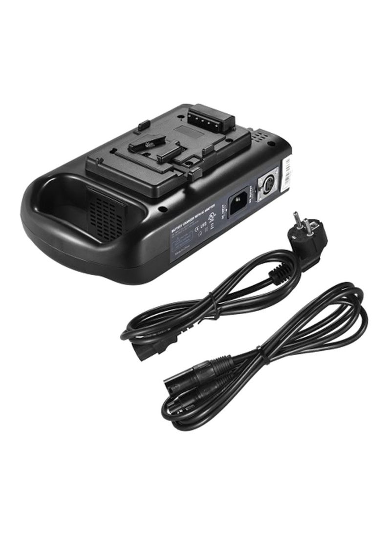 2-Channel Battery Charger Black