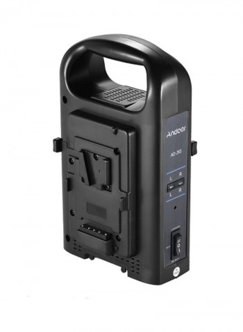 2-Channel Battery Charger Black