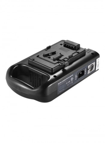 2-Channel Battery Charger Black