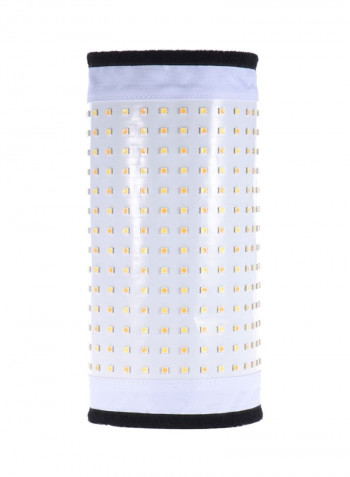 8000LM LED Flexible Cloth Roll-Up Handheld Light Panel With Remote Control White/Black