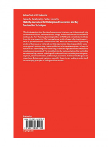 Stability Assessment for Underground Excavations and Key Construction Techniques Hardcover