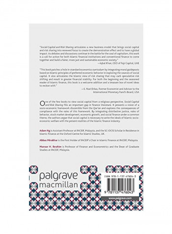 Social Capital And Risk Sharing Hardcover