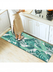 Leaf Pattern Rug Green/White 80x180cm reviews Leaf Pattern Rug Green/White 80x180cm