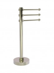 Vanity Top 3-Swing Arm Towel Holder Silver 9x15x8inch