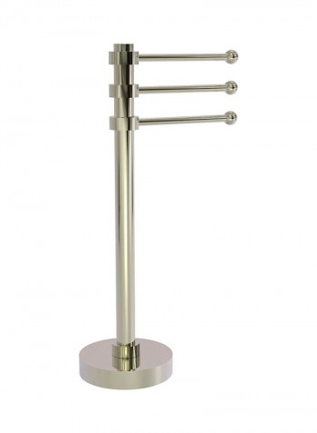 Vanity Top 3-Swing Arm Towel Holder Silver 9x15x8inch