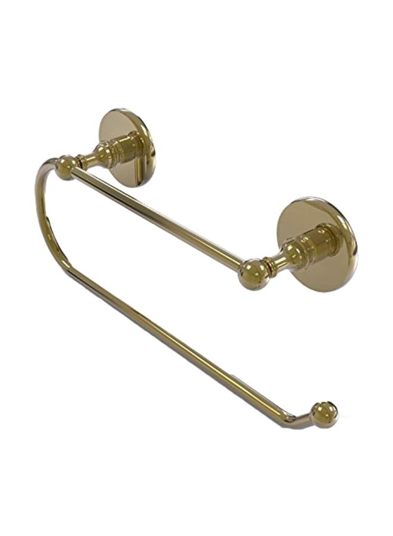 Skyline Collection Wall Mounted Paper Towel Holder Unlacquered Brass