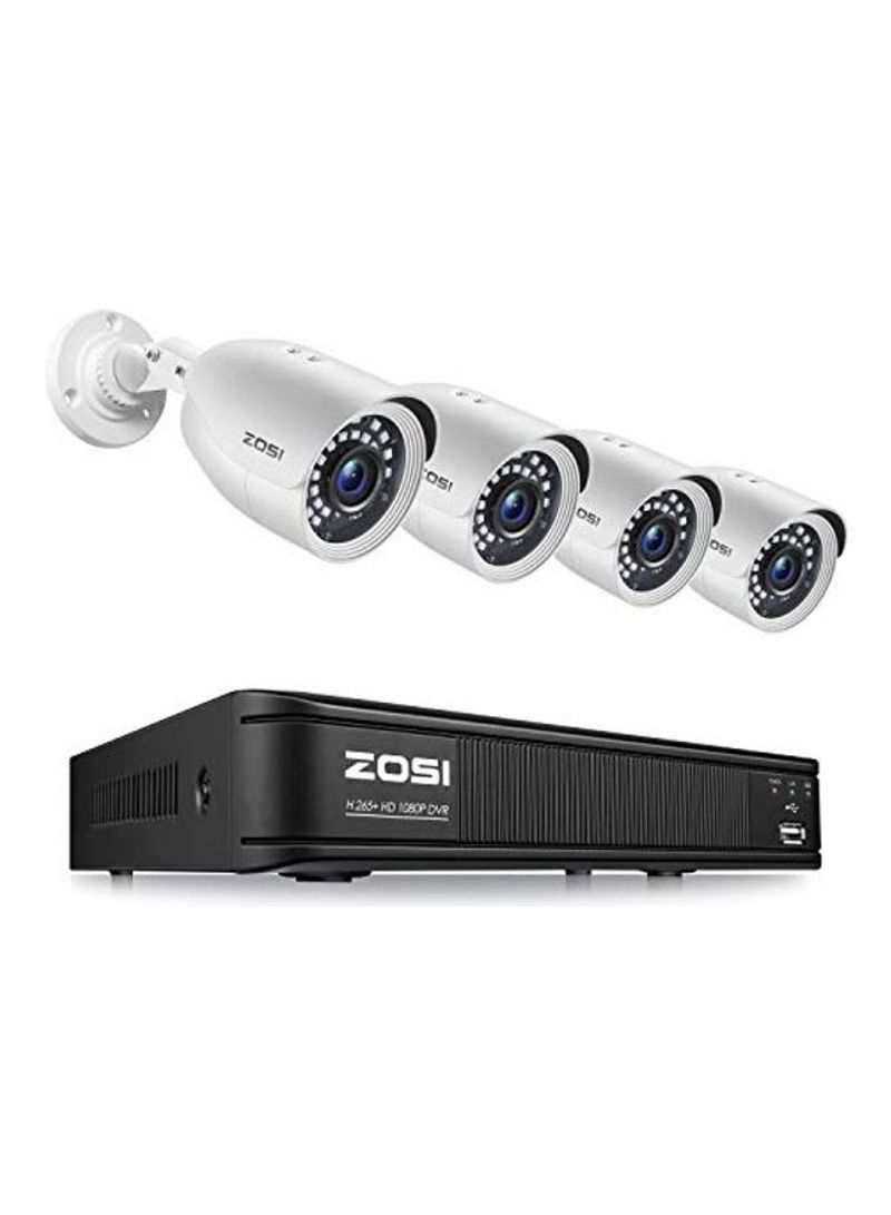 1080P Night Vision Outdoor Security Camera System with 8 Channel DVR