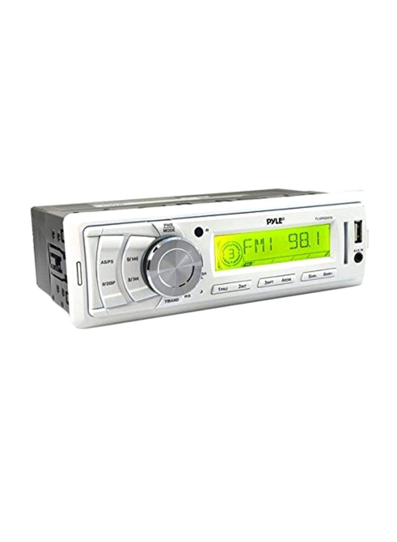 Marine Stereo Radio Headunit Receiver PLMR89WW Silver