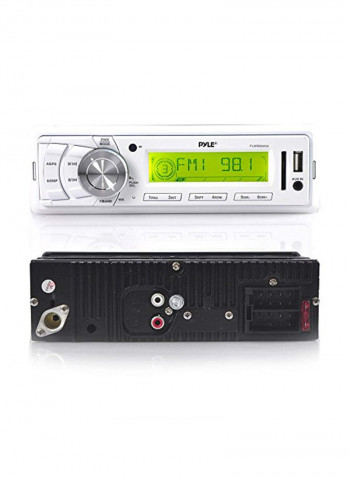 Marine Stereo Radio Headunit Receiver PLMR89WW Silver