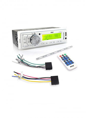 Marine Stereo Radio Headunit Receiver PLMR89WW Silver