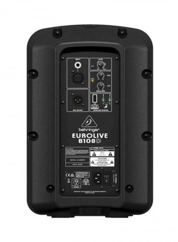 2-Way PA Speaker System B108D Black