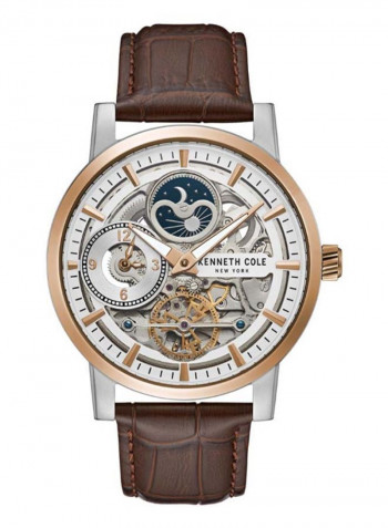 Men's Automatic Water Resistance Leather Analog Watch KC50917006