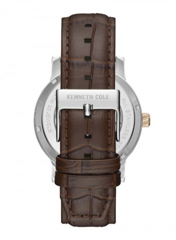 Men's Automatic Water Resistance Leather Analog Watch KC50917006