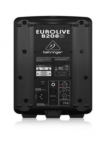 2-Way PA Speaker System With Woofer B208D Black
