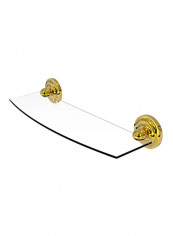 Regal Collection Towel Shelf Clear/Gold 18inch