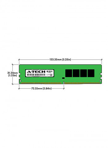2-Piece 16 GB Non-ECC 2Rx8 1.2V CL17 288-Pin Desktop Computer RAM 32GB Green