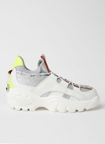 Gudy Leather Sneakers أبيض