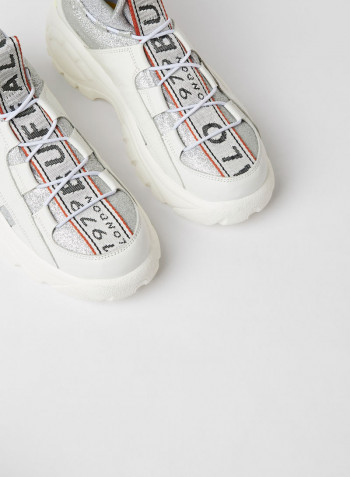 Gudy Leather Sneakers White