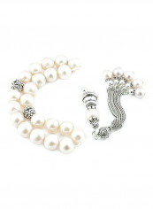 Pearl Worry Beads with Sterling Silver components