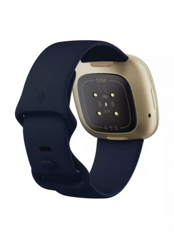 Versa 3, Health And Fitness Smartwatch With GPS, 24/7 Heart Rate, Music And Up To 6+ Days Battery Midnight Blue/Soft Gold Aluminium