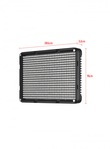Professional Ultra Thin Dimmable LED Video Light VL-D640T Black