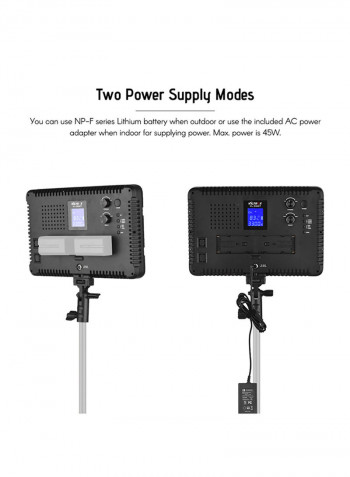 Professional Ultra Thin Dimmable LED Video Light VL-D640T Black