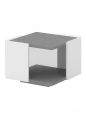 Square Center Table Grey/White 600x600x450millimeter