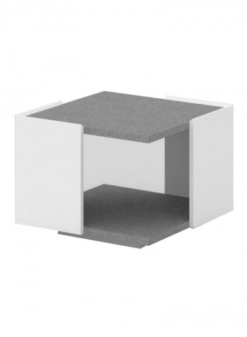 Square Center Table Grey/White 600x600x450millimeter
