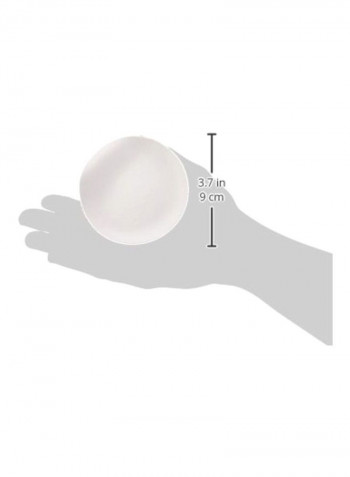 400-Piece Round Plate White 3.5inch