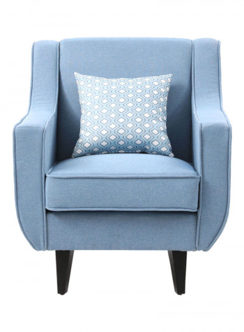 Natalia Single Seater Sofa With Cushion Blue