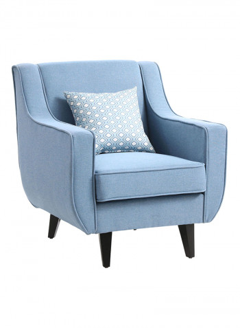 Natalia Single Seater Sofa With Cushion Blue
