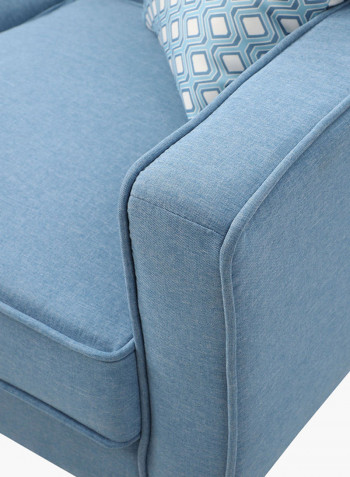 Natalia Single Seater Sofa With Cushion Blue