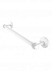 Satellite Orbit Two Collection Wall Mounted Towel Bar White 24x26.5x3inch
