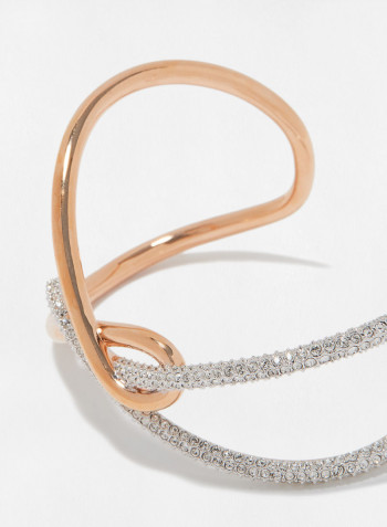 Infinity Crystal Embellished Cuff