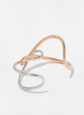 Infinity Crystal Embellished Cuff