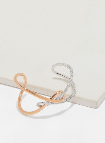 Infinity Crystal Embellished Cuff